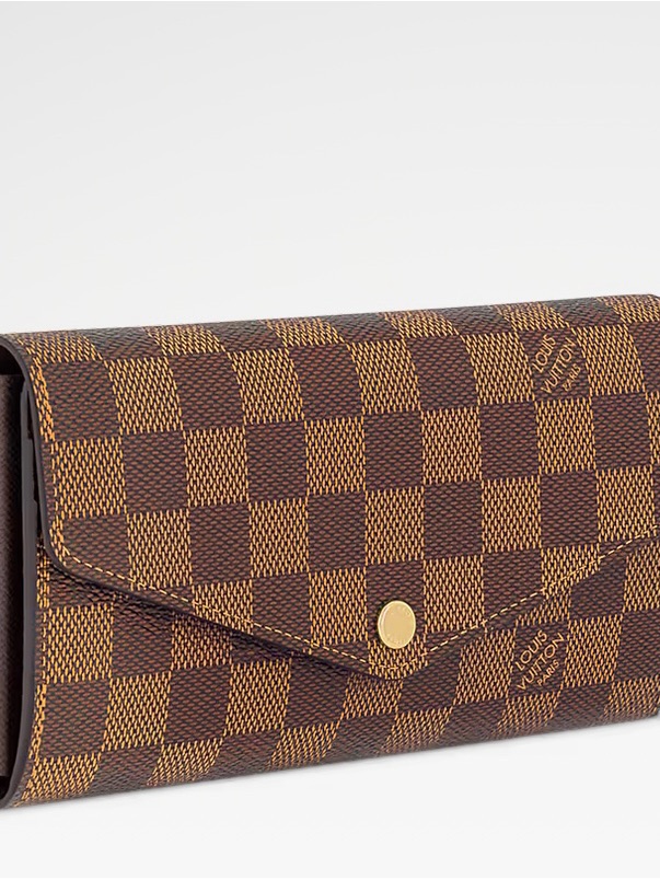 Louis Vuitton Brown Checkered Damier Canvas Wallet